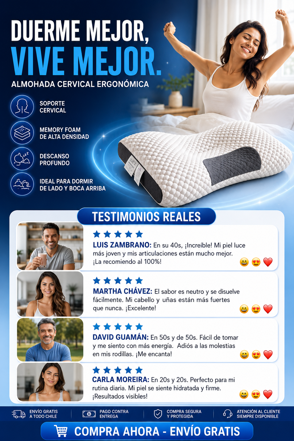 Almohada Cervical Ergonómica