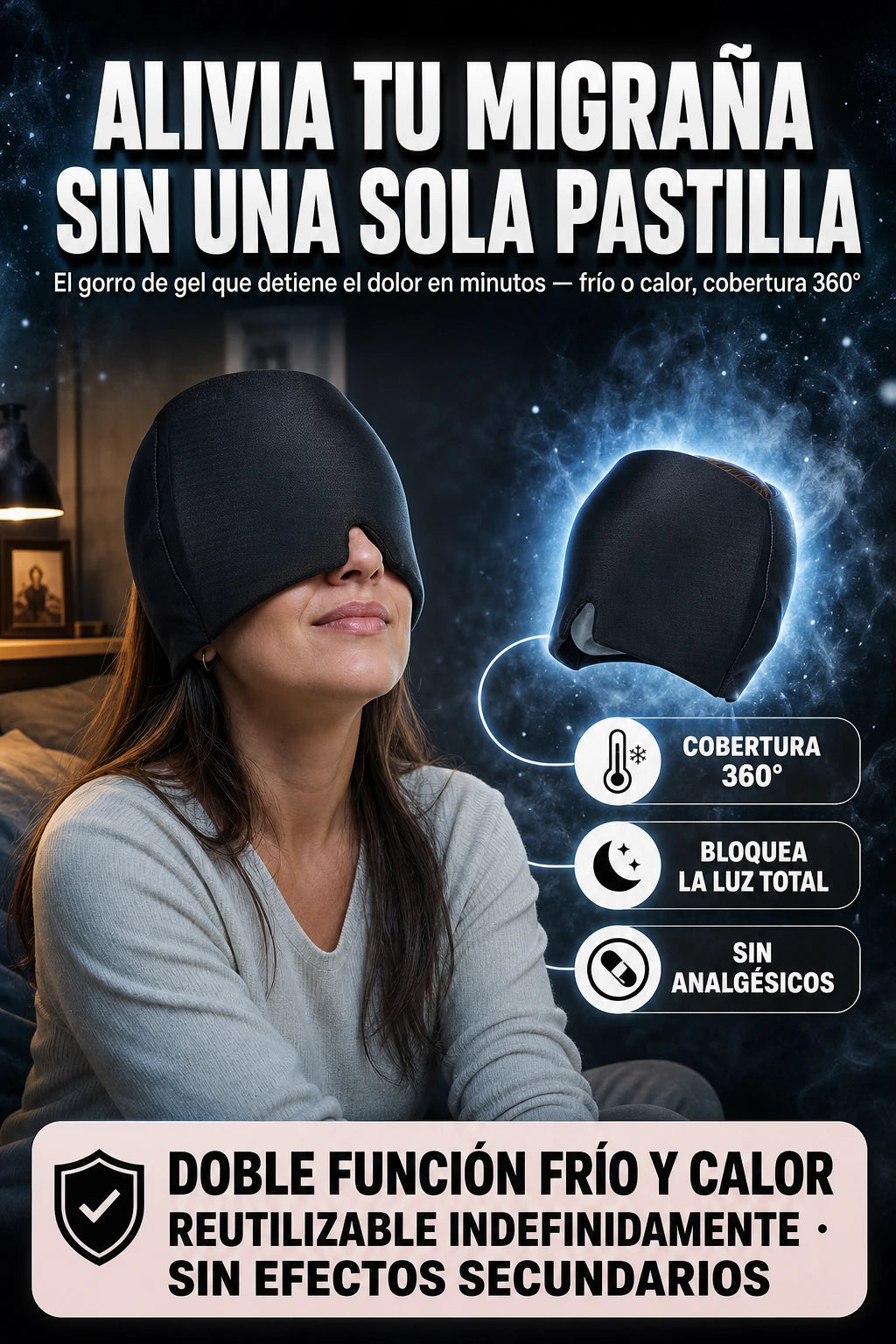 Gorro de gel frío y calor