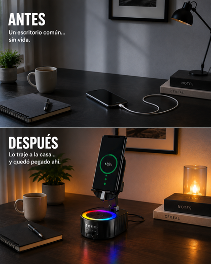 Halo™ — Soporte, parlante y luz en uno