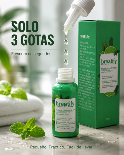 Breatify— Aliento fresco en 3 gotas