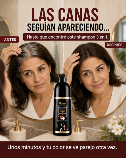 Disaar —Shampoo cubre tus canas mientras lavas tu cabello