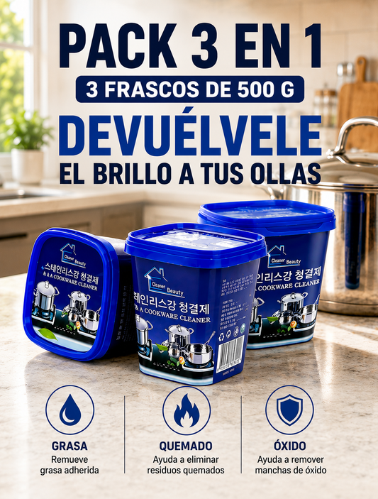 OllaBrilla — Ollas relucientes en minutos