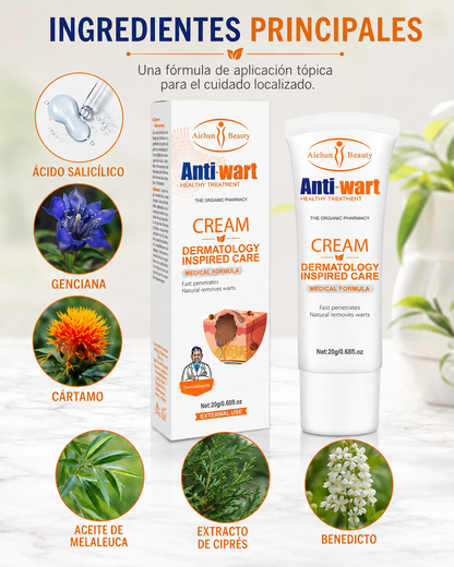 Anti Wart— Crema para Verrugas, tratadas desde casa