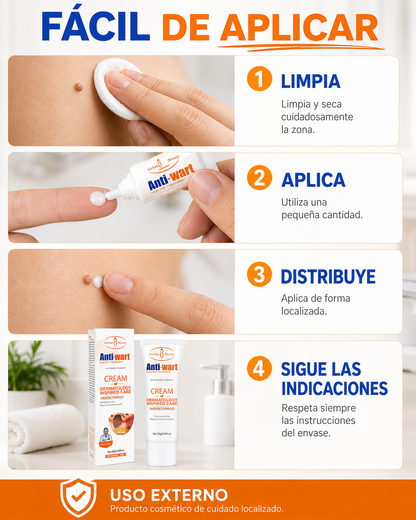 Anti Wart— Crema para Verrugas, tratadas desde casa