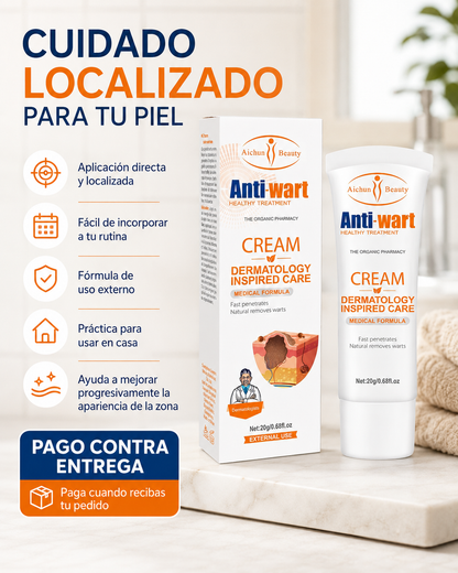 Anti Wart— Crema para Verrugas, tratadas desde casa