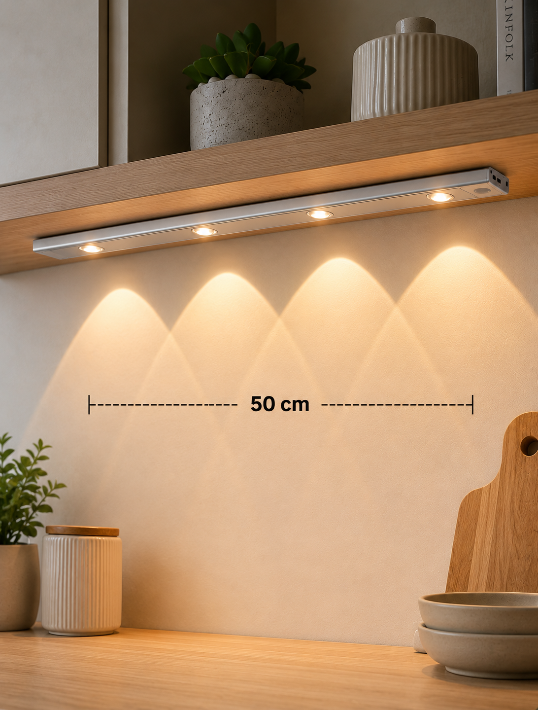Barra Led Modern - con sensor 50cm