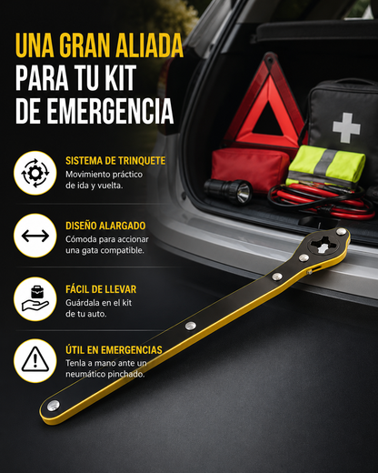 Llave De Trinquete Gata emergencia Auto