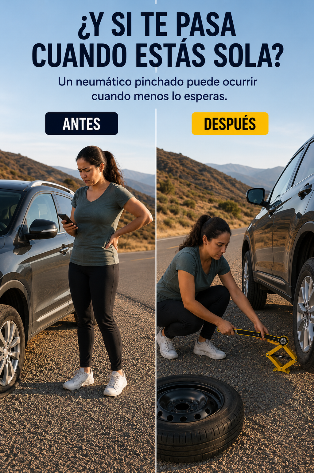 Llave De Trinquete Gata emergencia Auto