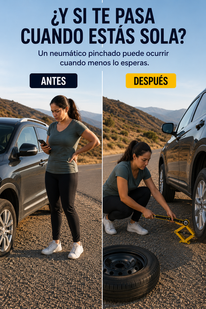 Llave De Trinquete Gata emergencia Auto