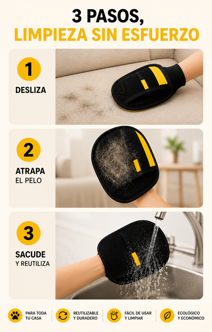 CleanGrip - Pelo de mascota eliminado al primer intento