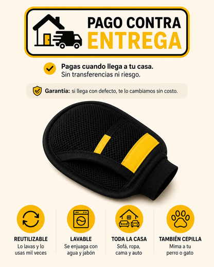 CleanGrip - Pelo de mascota eliminado al primer intento