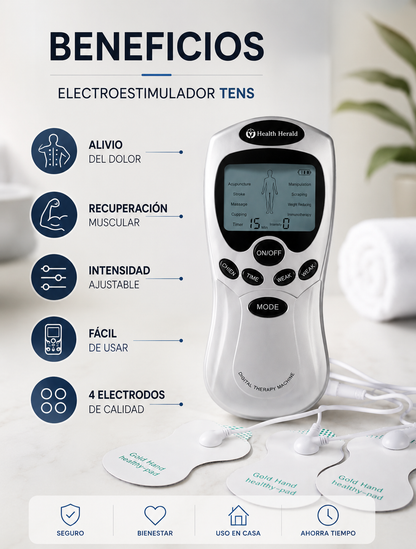 ElectroMus - Electroestimulador 4 Electrodos