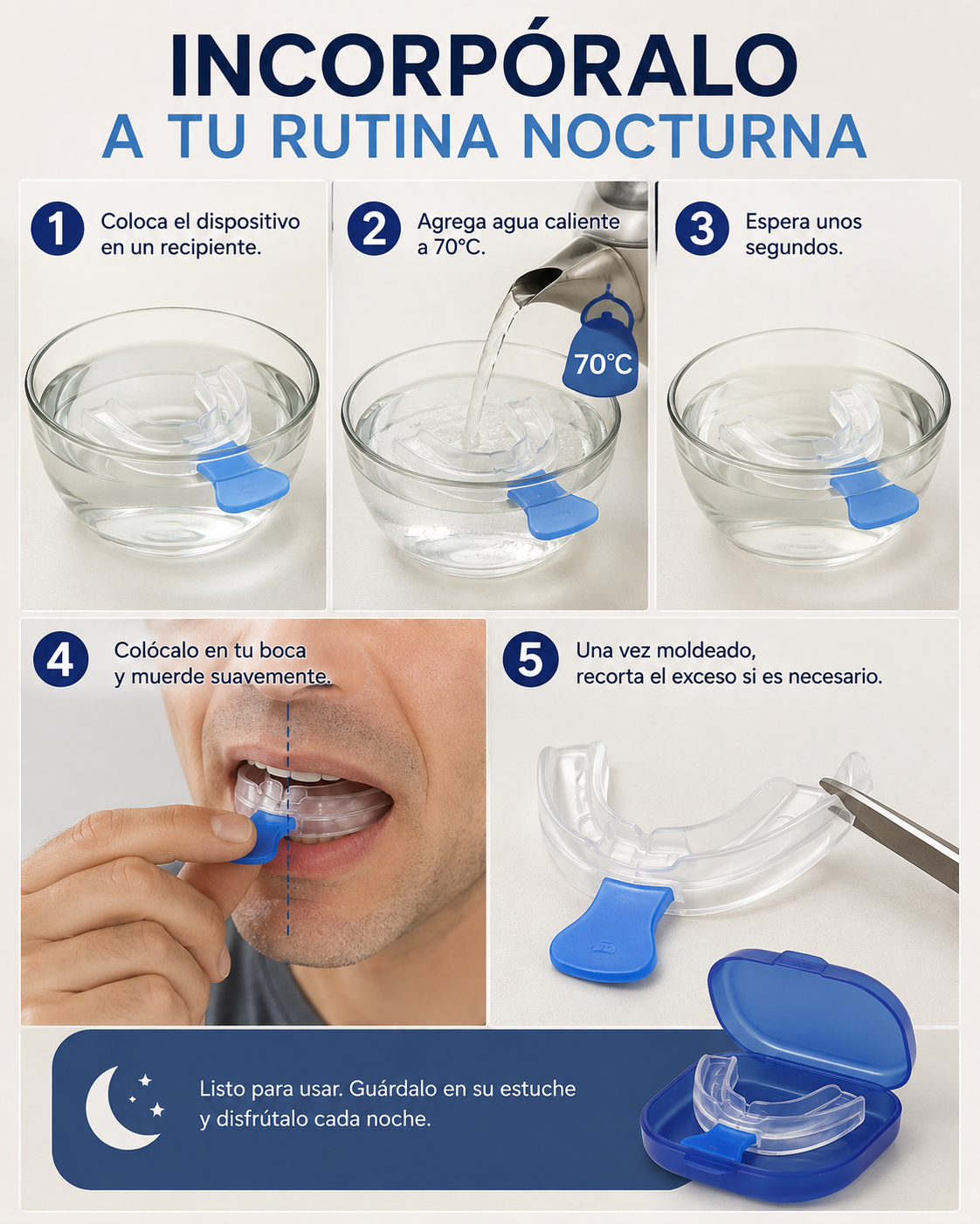 Placa Anti bruxismo y ronquido