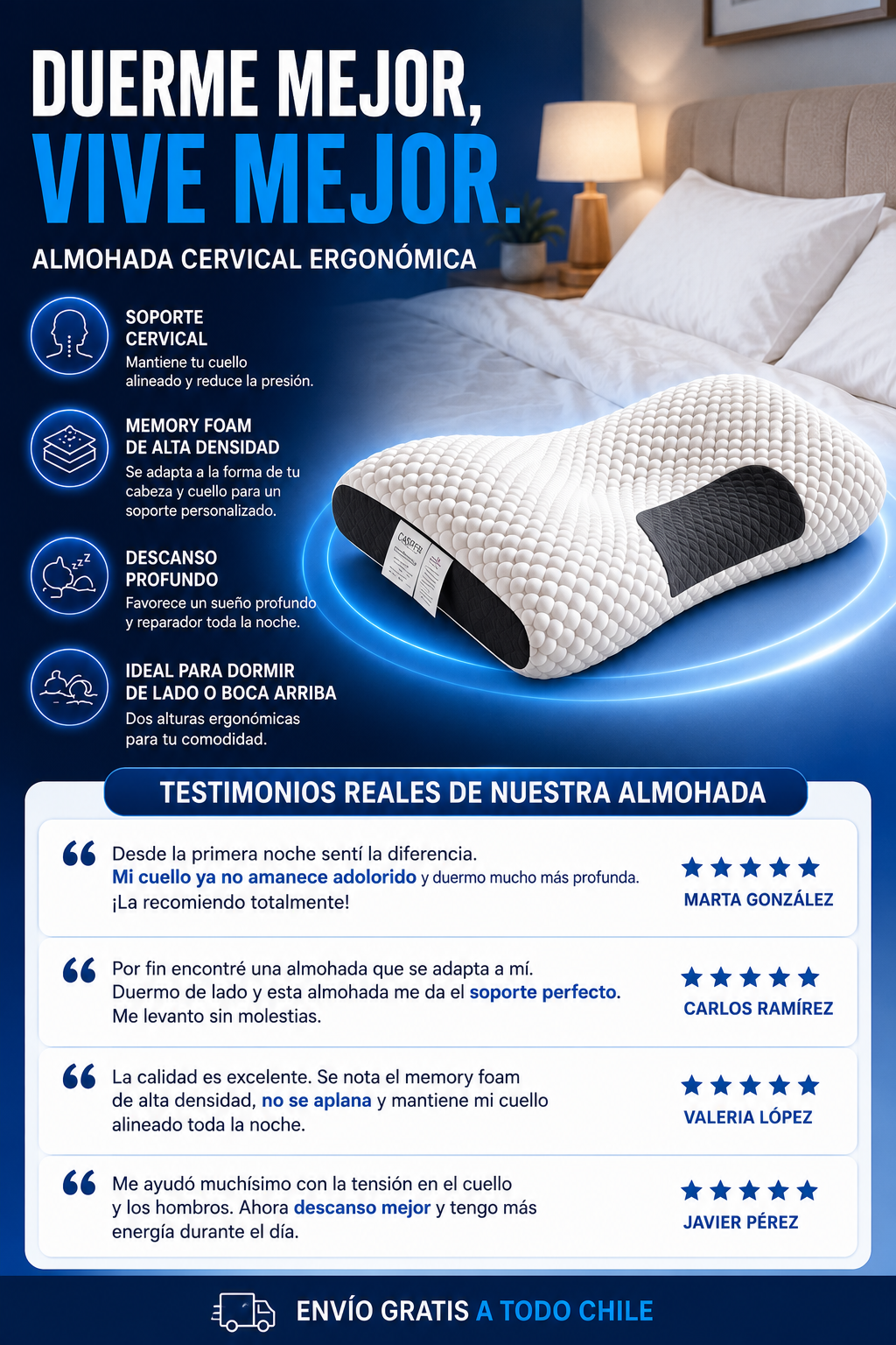 Almohada Cervical Ergonómica