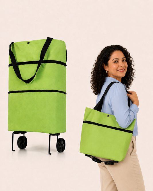 CarriBolso - Bolso Plegable con Ruedas 2 en 1
