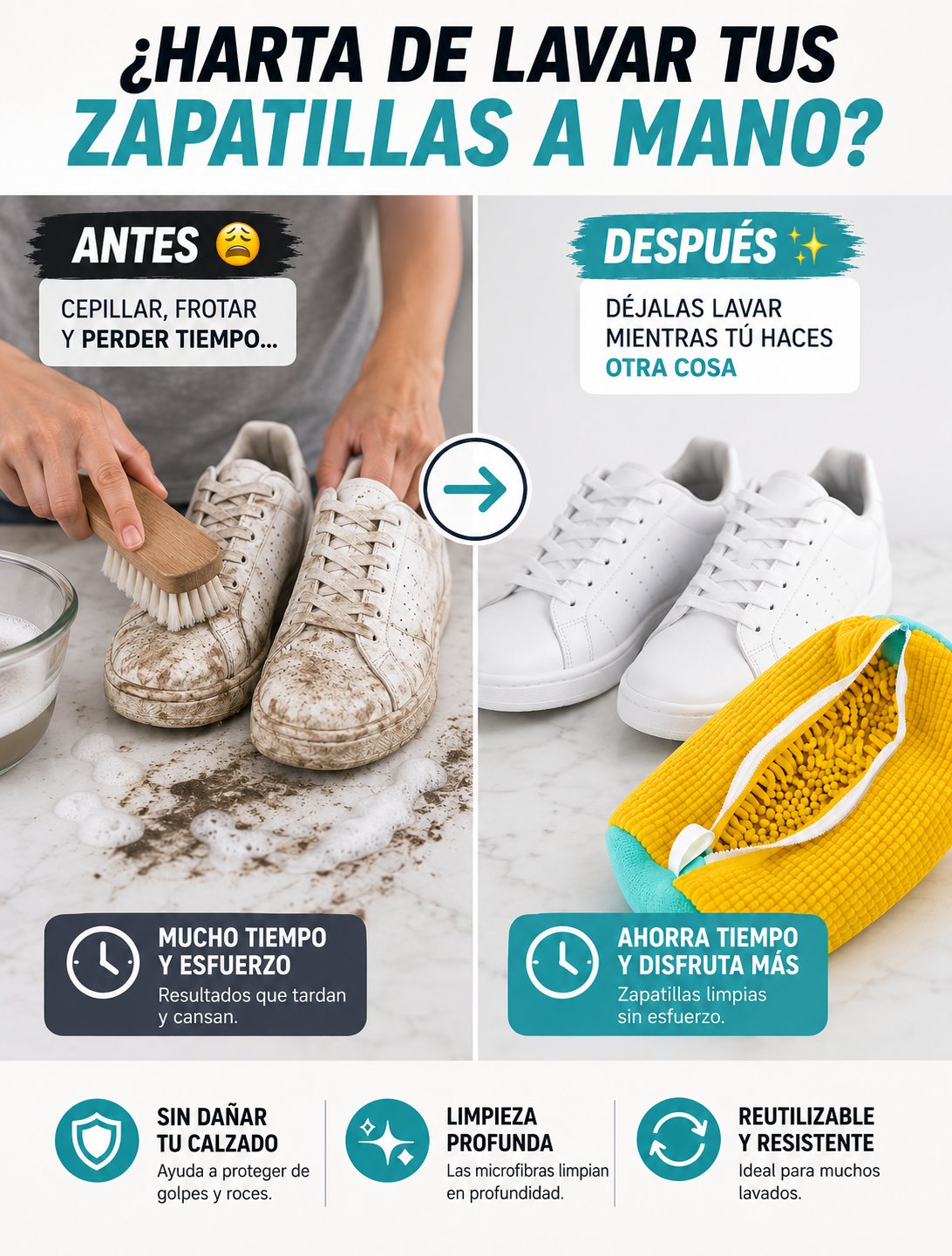 ZapaClean - Bolsa para Lavar Zapatillas