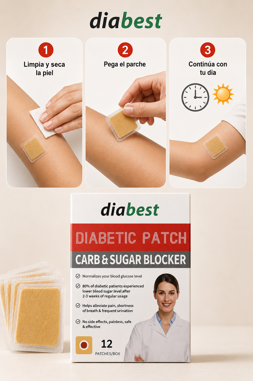 GlucoPatch™ — Bienestar diario sin complicaciones