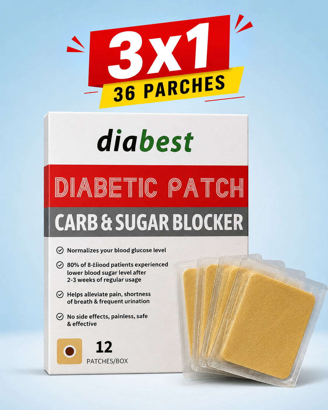 GlucoPatch™ — Bienestar diario sin complicaciones