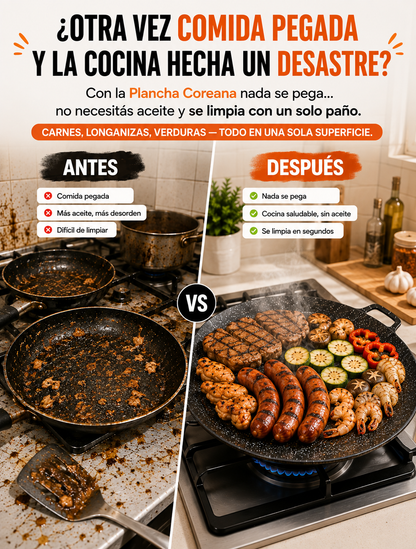 Plancha Coreana —  Sin humo, sin drama