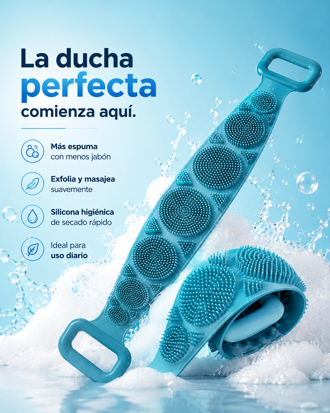 PuroBrush— El cepillo que llega hasta la espalda