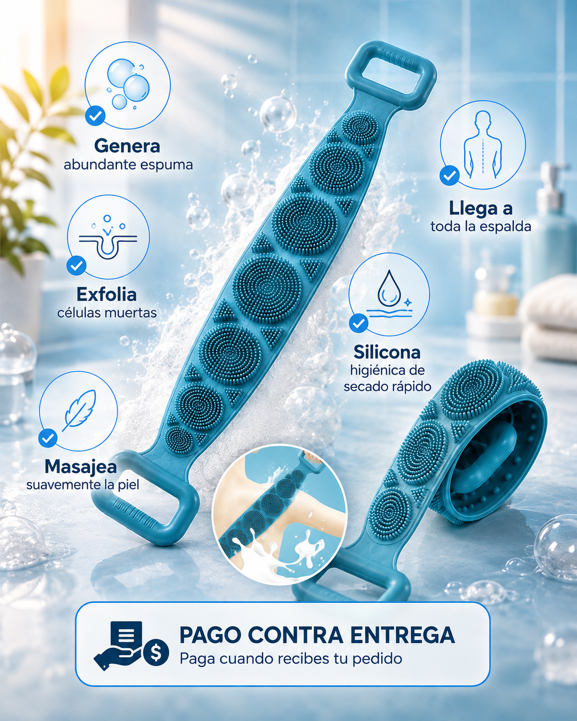 PuroBrush— El cepillo que llega hasta la espalda