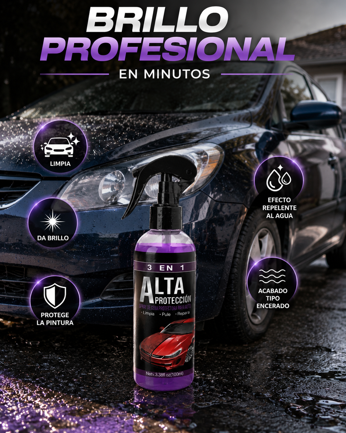 Protector Auto 3 En 1 Spray 150 ml