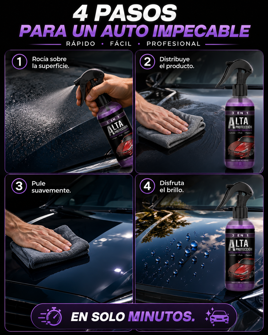 Protector Auto 3 En 1 Spray 150 ml
