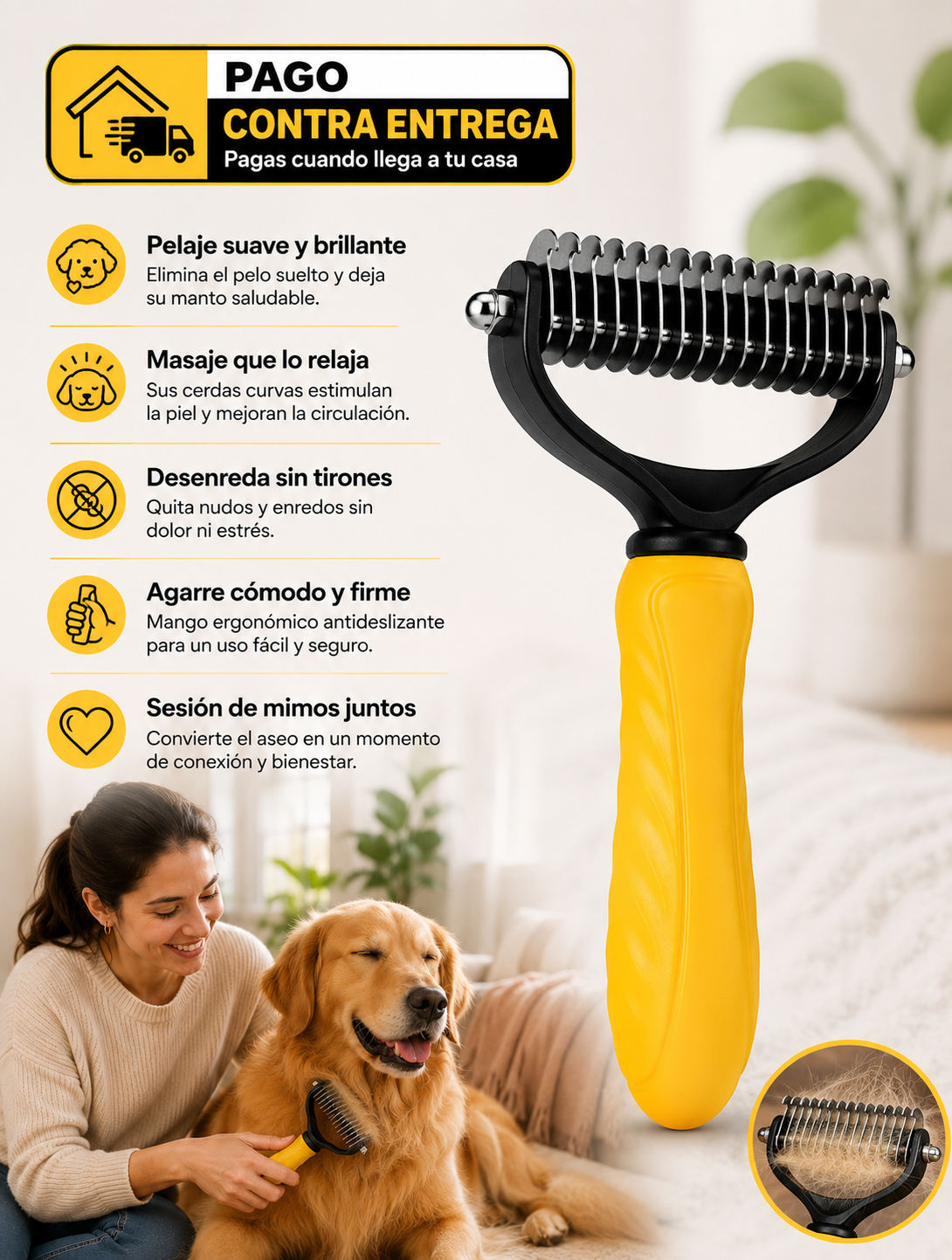 TranquiloPet -Cepilladas tranquilas, pelaje radiante, conexión real